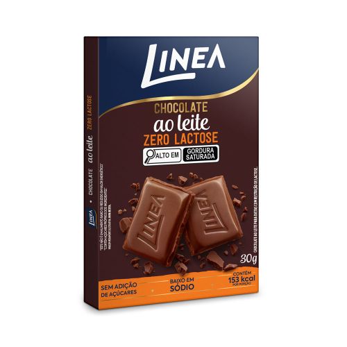 Chocolate Individual Ao Leite Zero Lactose Linea 1 Unidade de 30g 1