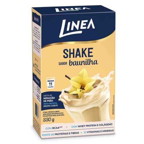 Shake Em Pó Linea Sabor Baunilha 330g 1