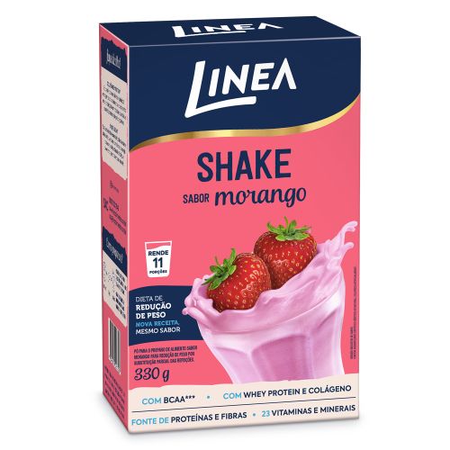 Shake Em Pó Linea Sabor Morango 330g 1