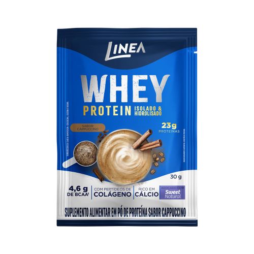 Whey Protein Isolado E Hidrolisado Linea Sabor Cappuccino Sachê 30g 1