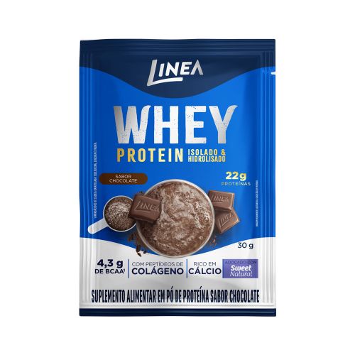 Whey Protein Isolado E Hidrolisado Linea Sabor Maxxi Chocolate Sachê 30g 1