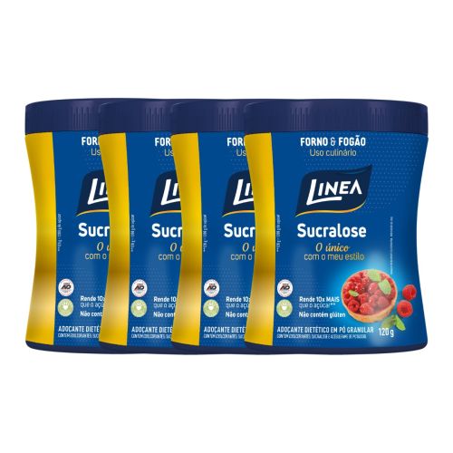 Kit Adoçante Sucralose Culinário Linea 120g - 4 unidades