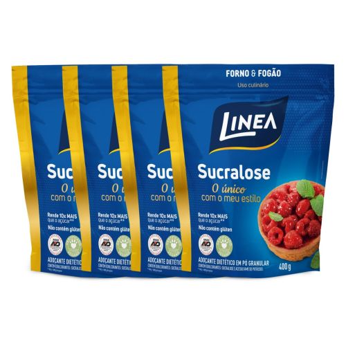 Kit Adoçante Sucralose Culinário Linea 400g - 4 unidades