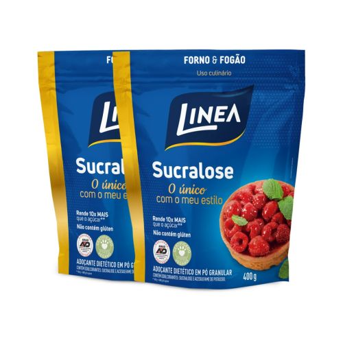 Kit Adoçante Sucralose Culinário Linea 400g - 2 unidades