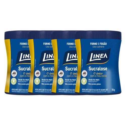 Kit Adoçante Sucralose Culinário Linea 70g - 4 unidades