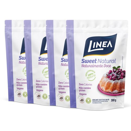 Kit Adoçante Sweet Natural Culinário Linea 300g - 4 unidades