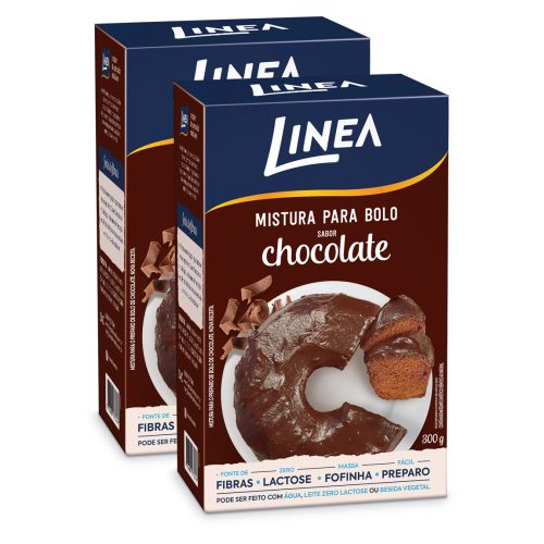 Mistura Para Bolo Sabor Chocolate Linea 300g - 2 unidades