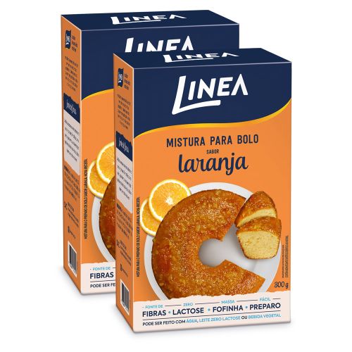 Mistura Para Bolo Sabor Laranja Linea 300g - 2 unidades