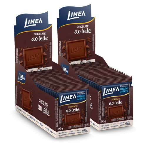 Kit 30 unidades Mini Chocolate Linea Ao Leite