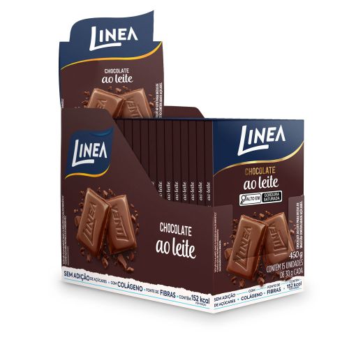 Chocolate Individual Ao Leite Linea 15 unidades de 30g 1