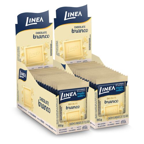 Kit 30 unidades Mini Chocolate Linea Branco