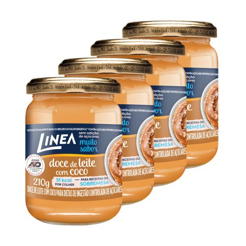 Doce De Leite Com Coco Linea 210g - 4 unidades