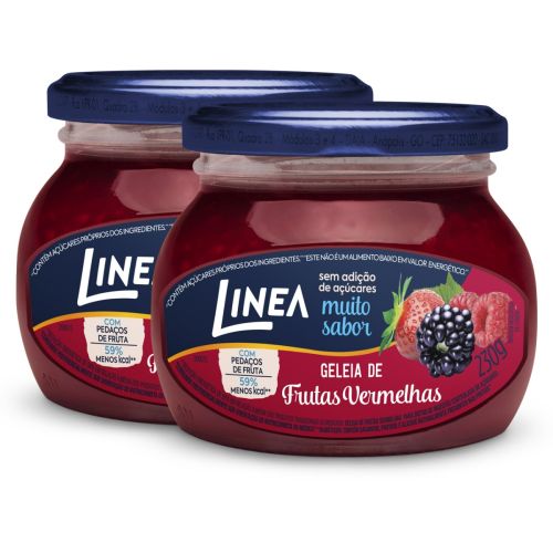 Kit Geleia De Frutas Vermelhas Linea 230g - 2 unidades