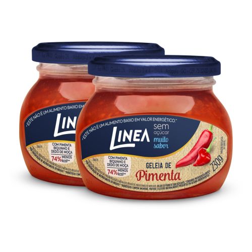 Kit 2 Geleias Linea Sabor Pimenta Vermelha de 230g